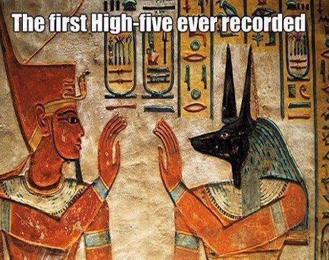 egyptianhighfive